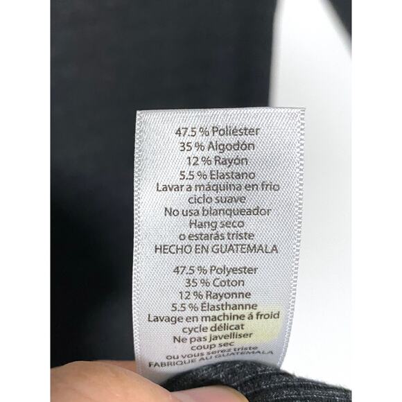 LuLaRoe Ribbed Charcoal Julia Bodycon Midi Dress M Normcore Quiet Luxury Casual - Picture 7 of 7